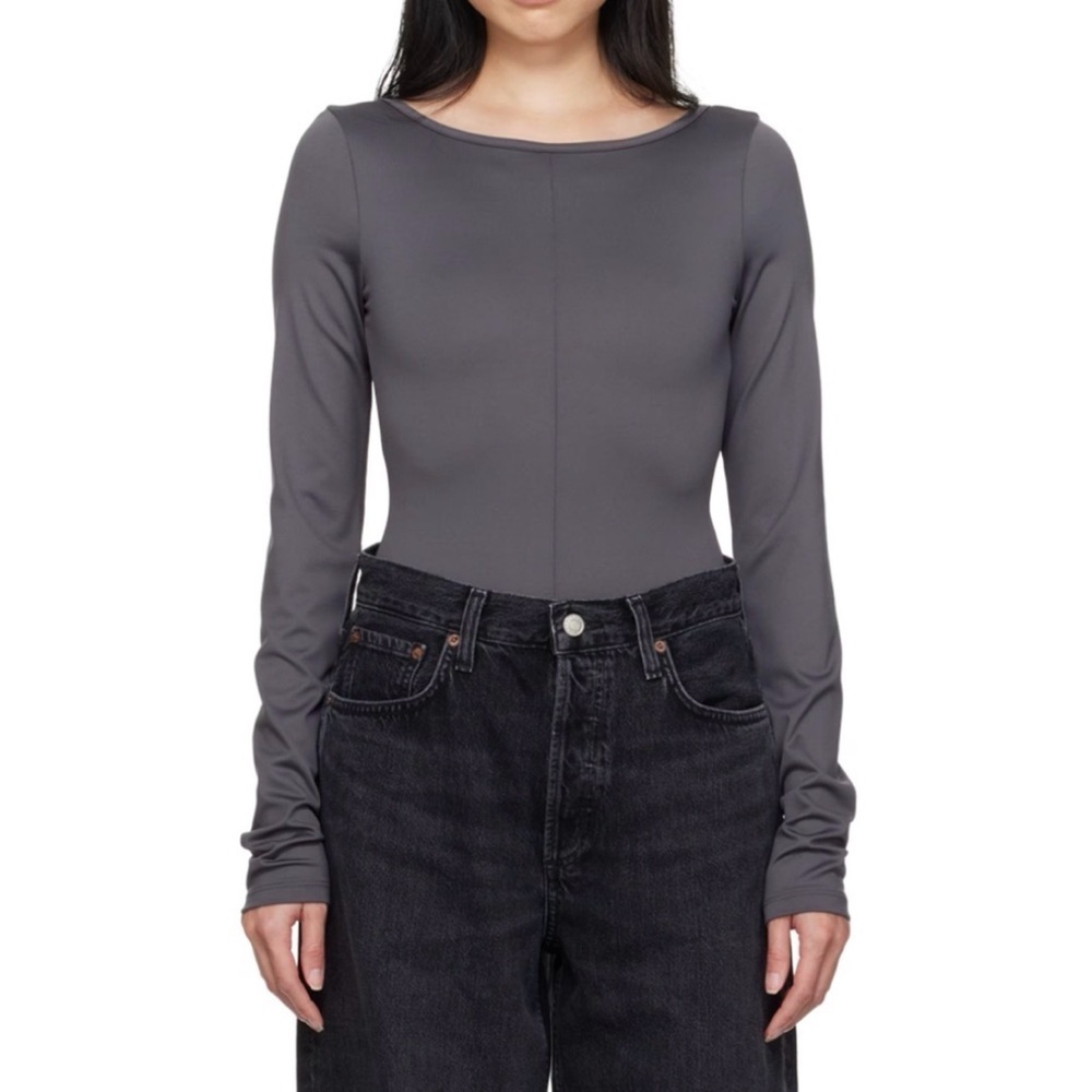 Agolde Gray Paulette Bodysuit - Picture 3 of 11